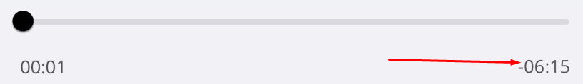 Audiobook progress bar and elapsed timer